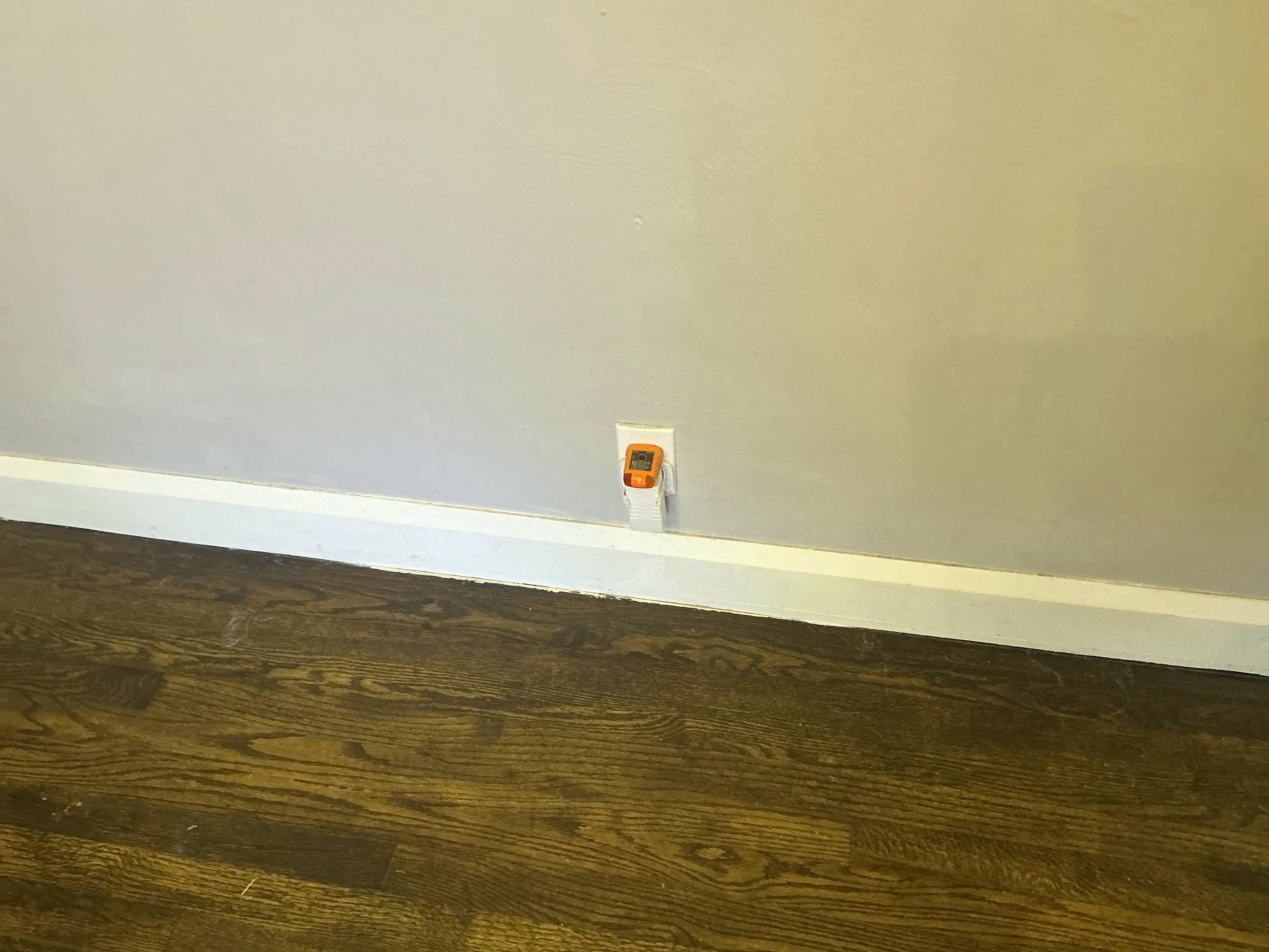 Electrical outlet tester plugged into a wall socket during a home inspection 2026-08-30