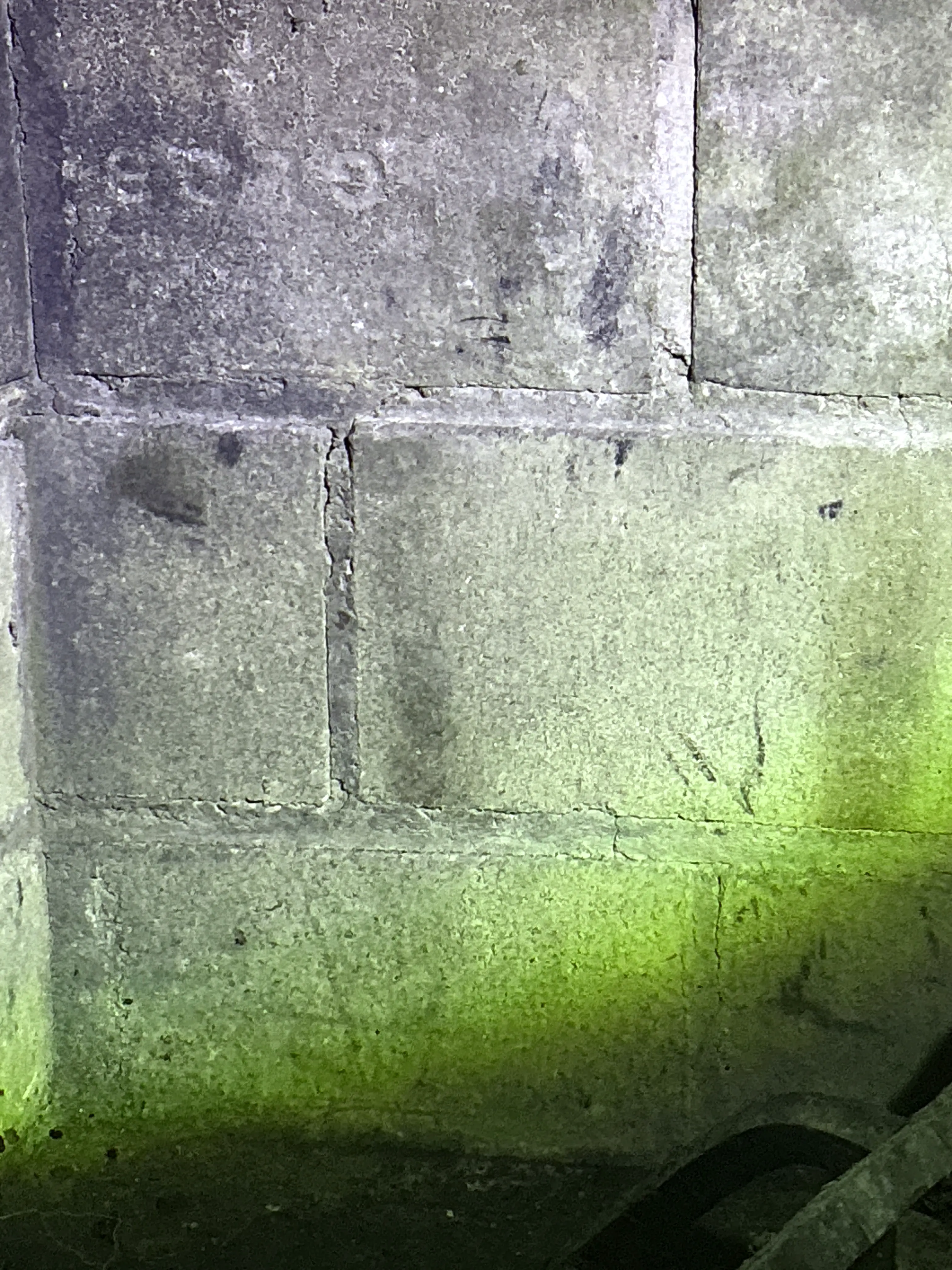 Cracked firebrick mortar joints inside fireplace firebox during general inspection 2026-07-13